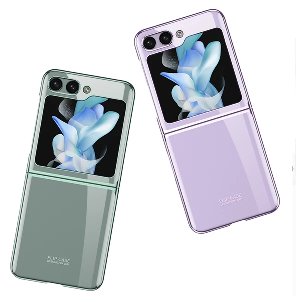 Samsung Galaxy Z Flip 5 Kılıf Kıpta Lens Korumalı Kapak - 8