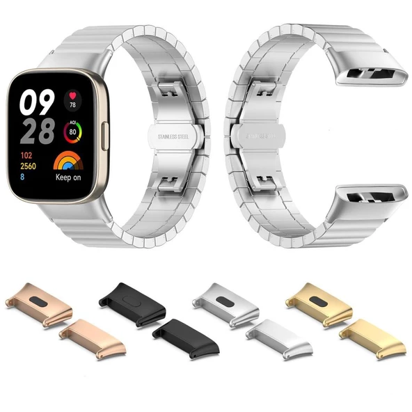 Xiaomi Redmi Watch 3 (Watch 3 Active Değildir) Metal Kordon Dönüştürücü Apartı - 2