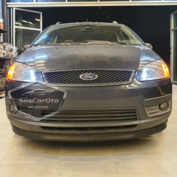 Ford C-Max 2003-2007 Uyumlu Üniversal Astra H lip Esnek Ön Lip 2 Parça Tampon Altı Dil Karlık Ön Ek - 2