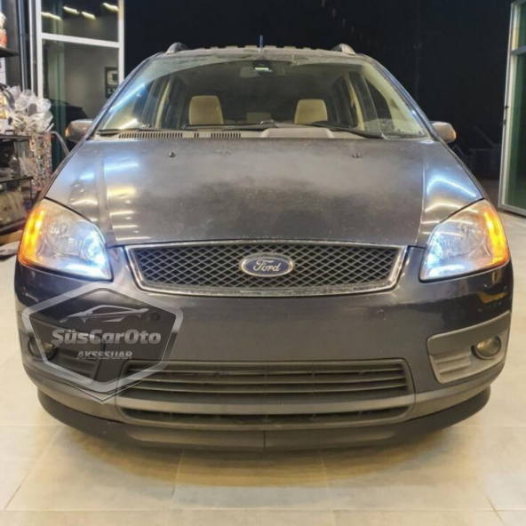 Ford C-Max 2003-2007 Uyumlu Üniversal Astra H lip Esnek Ön Lip 2 Parça Tampon Altı Dil Karlık Ön Ek - 3