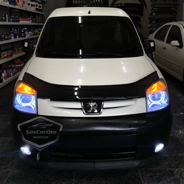 Peugeot Partner 2 2002-2008 Uyumlu Üniversal Astra H lip Esnek Ön Lip 2 Parça Tampon Altı Dil Karlık Ön Ek - 4