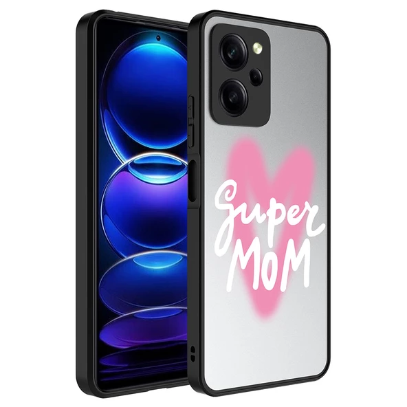 Xiaomi Poco X5 Pro Kılıf Aynalı Desenli Kamera Korumalı Parlak Mirror Kapak - 3