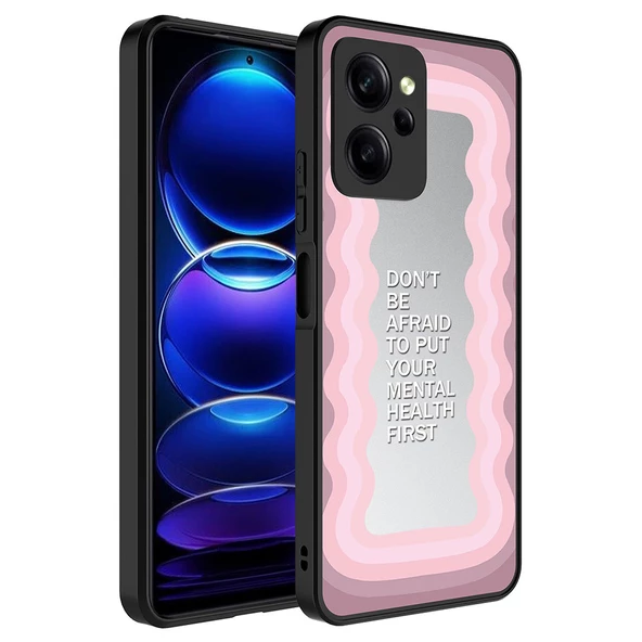 Xiaomi Poco X5 Pro Kılıf Aynalı Desenli Kamera Korumalı Parlak Mirror Kapak - 9