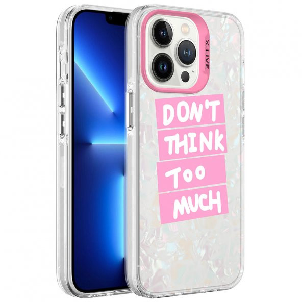 Apple iPhone 13 Pro Kılıf Mermer Desenli Marbello Kapak - 4