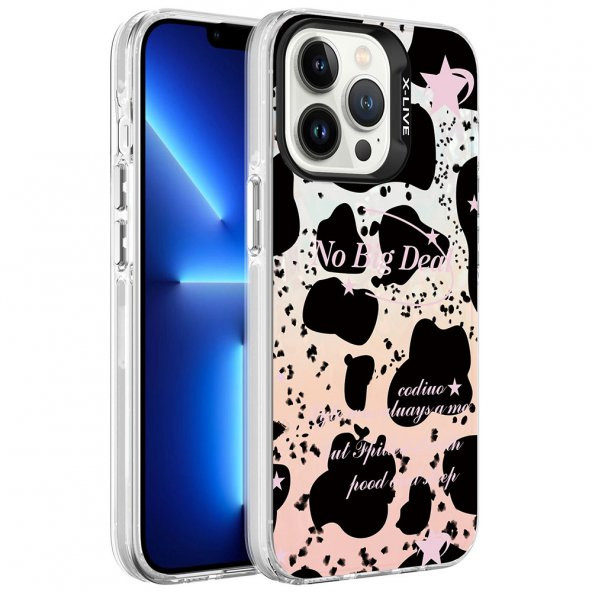 Apple iPhone 13 Pro Kılıf Mermer Desenli Marbello Kapak - 7