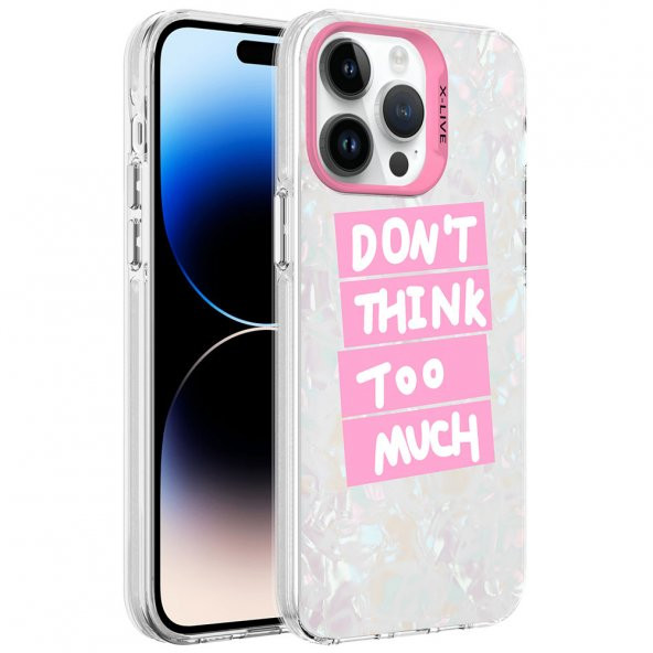 Apple iPhone 14 Pro Max Kılıf Mermer Desenli Marbello Kapak - 4