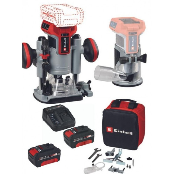 Einhell TP-RO 18 Set Li BL 2x4.0ah Akülü Kömürsüz Freze