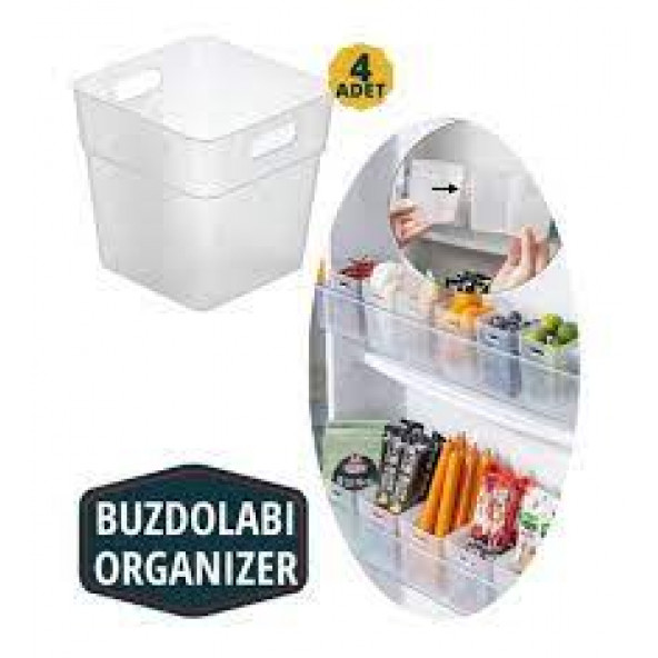 MİNİ BUZDOLABI ORGANİZERİ 4 ADET