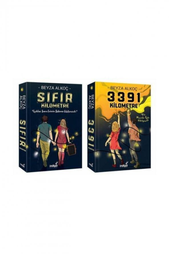 Indigo Kitap Sıfır Kilometre - 3391 Kilometre 2 Kitap Set Sıfır Km3391 Km (2 Kitap) - Beyza Alkoç