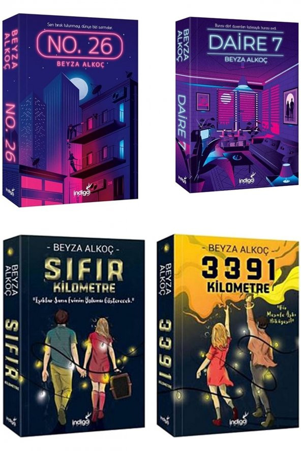 Daire 7 - No 26 - 3391 Kilometre - Sıfır Kilometre Karton Kapak Beyza Alkoç 4 Kitap - 2