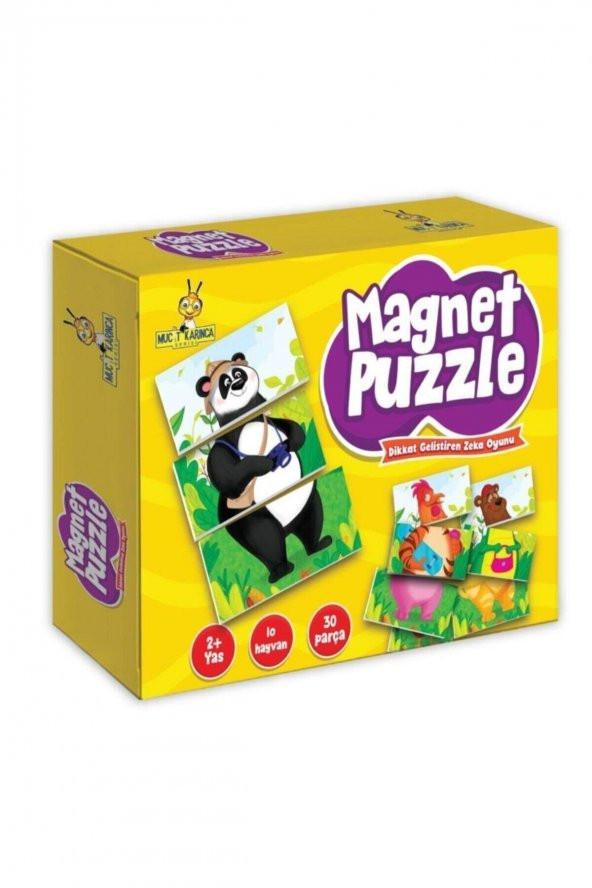 Yükselen Zeka 2+ Yaş Magnet Puzzle Dikkat Geliştiren Zeka Oyunu