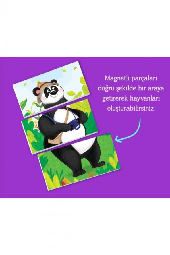 Yükselen Zeka 2+ Yaş Magnet Puzzle Dikkat Geliştiren Zeka Oyunu - 4
