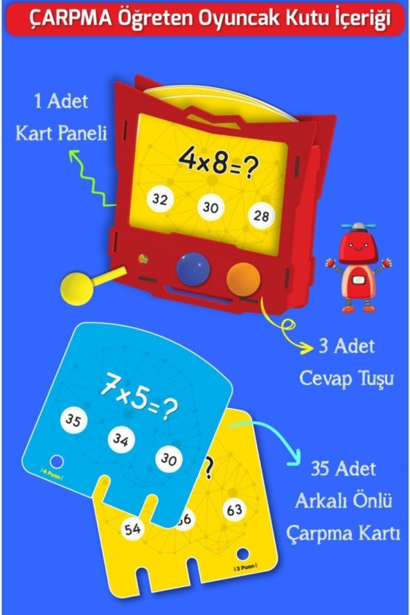 Matematik Kutusu- Çarpma Öğreten Oyuncak - 2