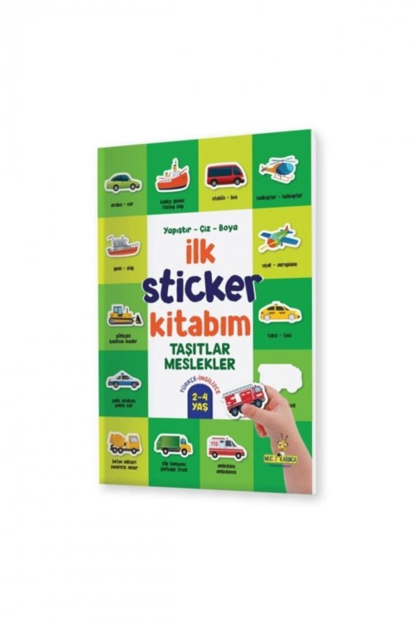 Yükselen Zeka Ilk Sticker Kitabım 2-4 Yaş  Yapıştır-çiz-boya (taşıtlar-hayvanlar-yiyecekler) - 4