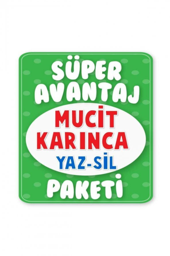 Mucit Karınca Yaz-sil Kitaplar Süper Avantaj Paketi- 6 Kitap - 4