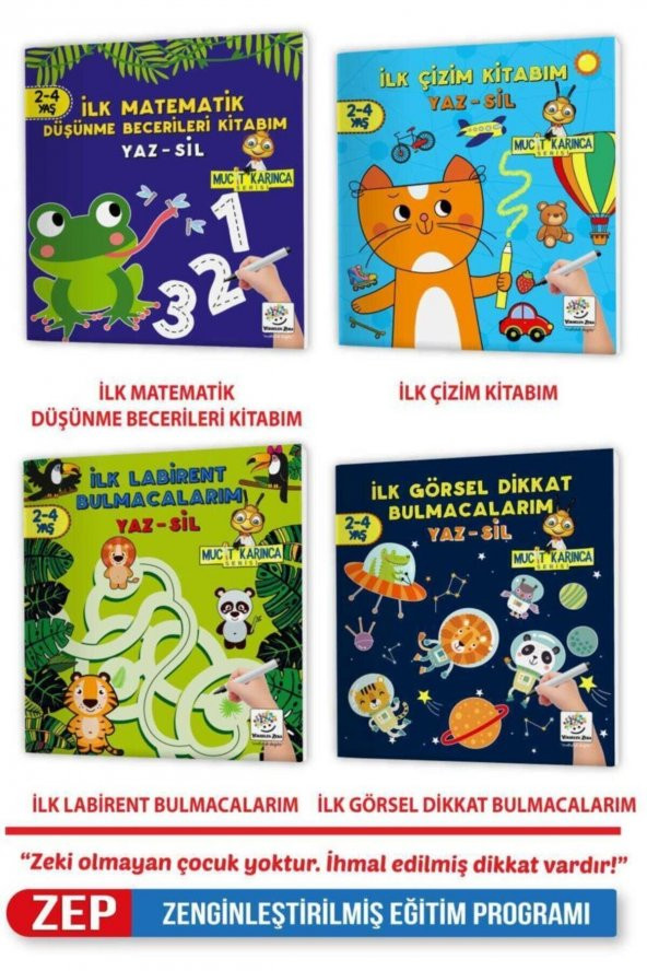 Mucit Karınca Yaz-sil Kitaplar Süper Avantaj Paketi- 6 Kitap - 8