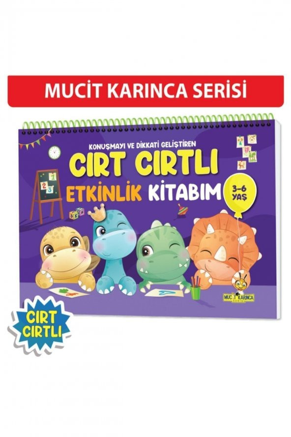 Konuşma Ve Dikkati Geliştiren 3-6 Yaş Cırt Cırtlı Etkinlik Kitabım