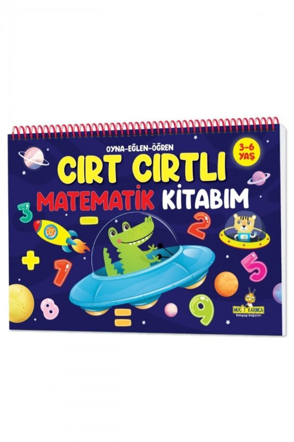 Cırt Cırtlı Matematik Kitabım 3-6 (sayılar, Şekiller, Saatler, Örüntüler, Toplama, Çıkarma, Sudoku)