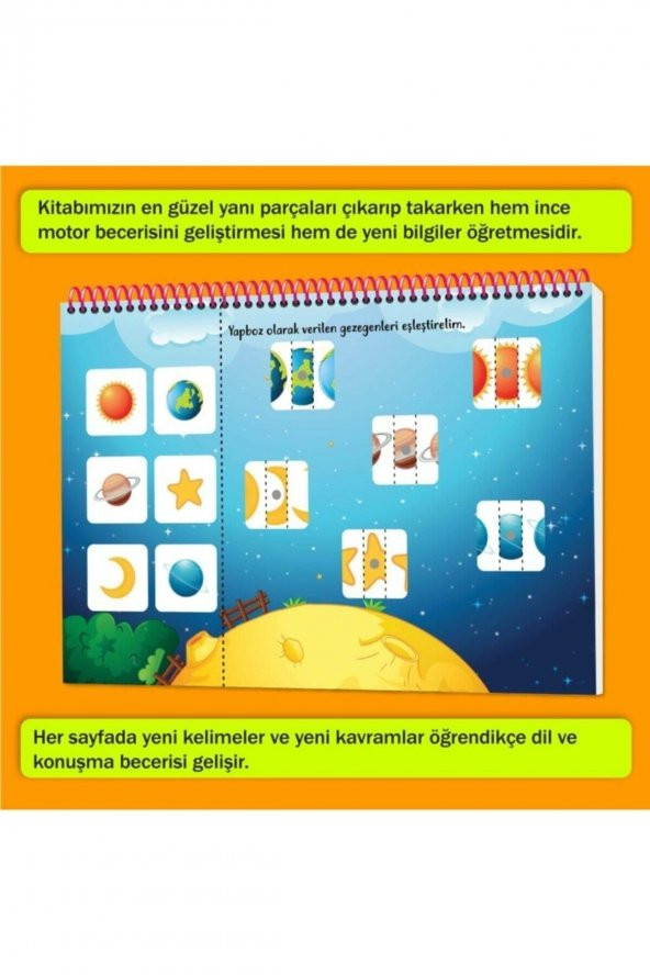 Yükselen Zeka Konuşmayı Ve Dikkati Geliştiren Cırt Cırtlı Etkinlik Kitabım 2-4 Yaş Mucit Karınca - 3