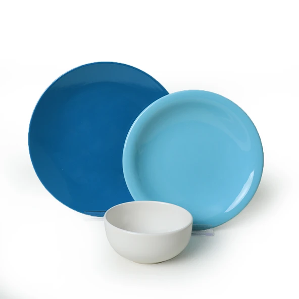 Keramika Blue Mix Yemek Takımı 18 Parça 6 Kişilik 031-413-420 - 8