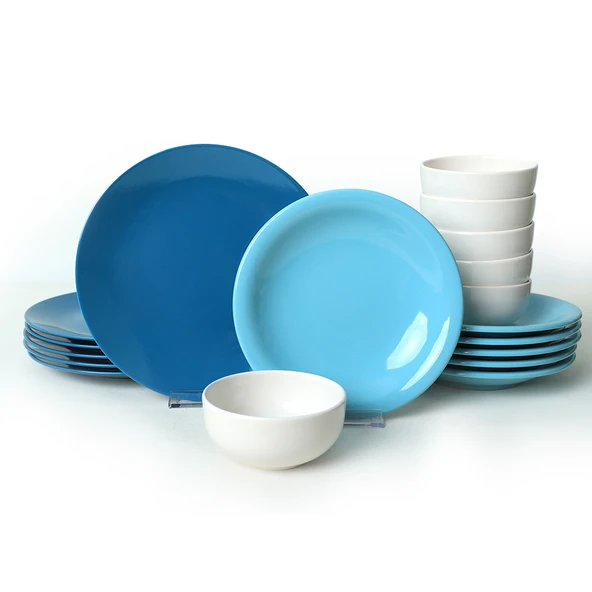 Keramika Blue Mix Yemek Takımı 18 Parça 6 Kişilik 031-413-420 - 7