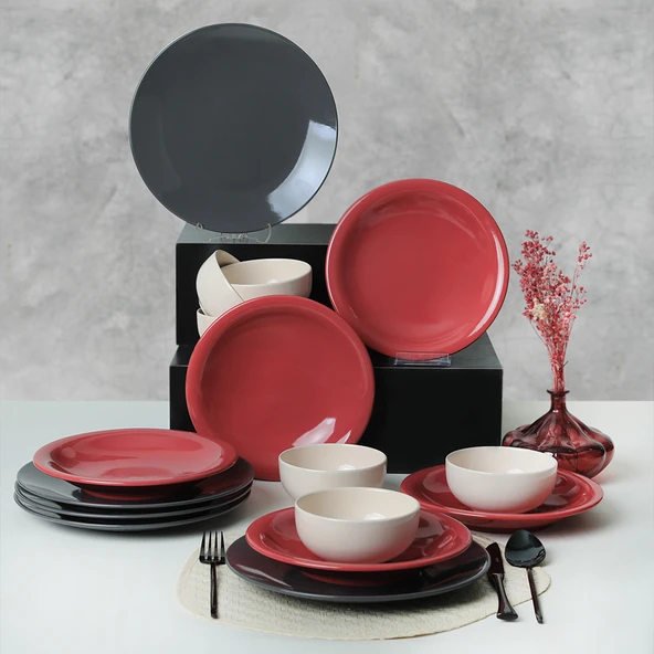 Keramika Noble Mix Yemek Takımı 18 Parça 6 Kişilik 030-520-623 - 2