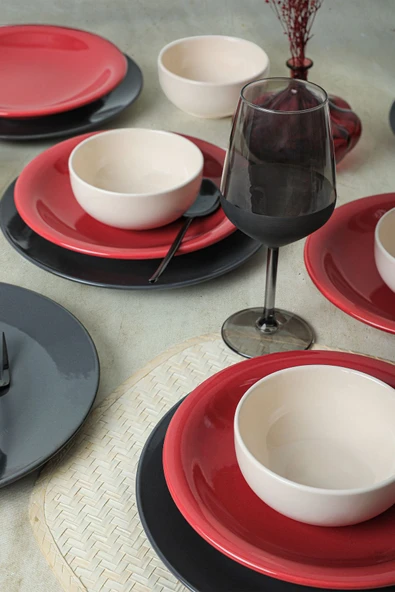 Keramika Noble Mix Yemek Takımı 18 Parça 6 Kişilik 030-520-623 - 2