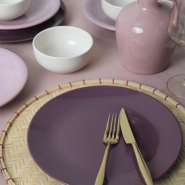 Keramika Purple Mix Yemek Takımı 18 Parça 6 Kişilik 031-451-498 - 3