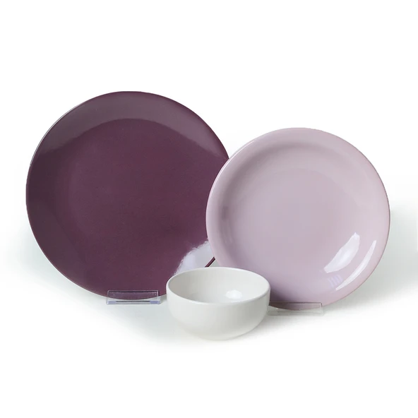 Keramika Purple Mix Yemek Takımı 18 Parça 6 Kişilik 031-451-498 - 7