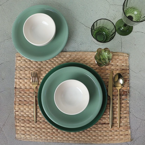 Keramika Green Mix Yemek Takımı 18 Parça 6 Kişilik 031-303-308 - 10