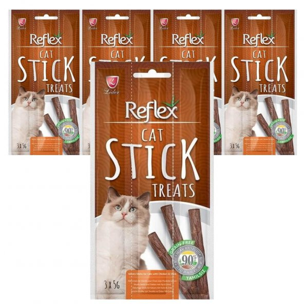 Reflex Tavuk ve Ördekli Kedi Ödül Çubuğu 5 Gr 3 Adet (5 Paket)