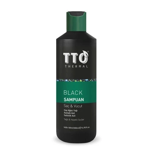 TTO Black Saç ve Vücut Şampuanı 400+100 ml ürün görseli