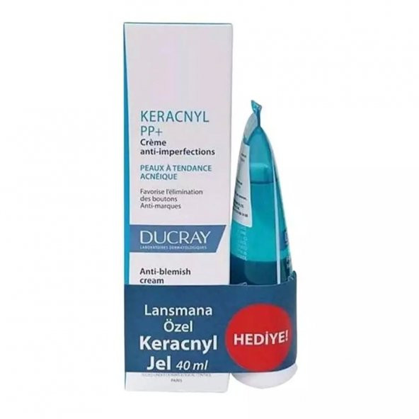 Ducray Keracnyl Glycolic Cream 30 ML+ Keracnyl Jel 40 ML Hediye