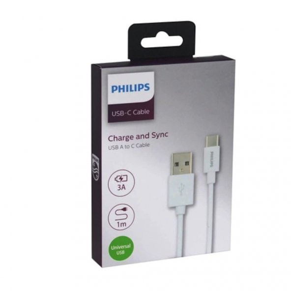 Philips Type-C Usb Hızlı Şarj Ve Data Kablo 1M Swr160193 3A