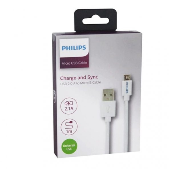 Philips Micro Usb Hızlı Şarj Ve Data Kablo 1M Swr210193