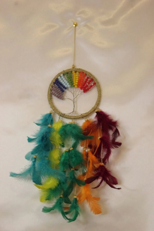 Hayat Ağacı Tasarımlı Dream Catcher Düş Kapanı - 3