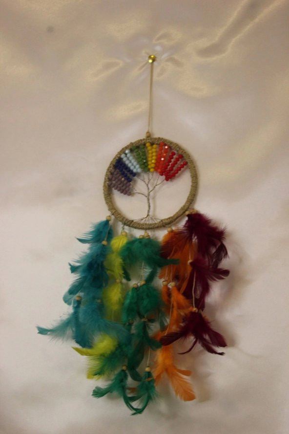 Hayat Ağacı Tasarımlı Dream Catcher Düş Kapanı - 5