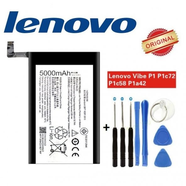 Lenovo Vibe P1 Batarya Pil Tamir Seti Bl244 - 1