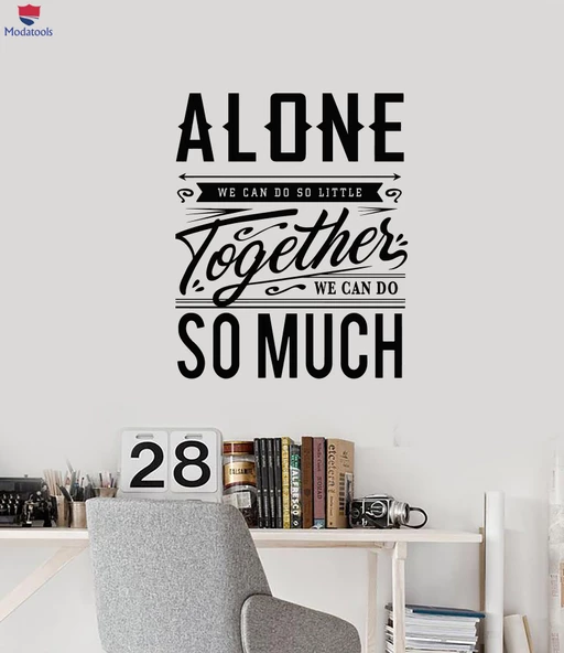 Oturma Odası, Ofis, Dükkan Duvar Sticker İlham Alıntı Odası Ev Birlikte Çıkartmalar