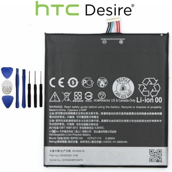 Htc Desire 820 Batarya Pil Bopf6100 Tamir Seti