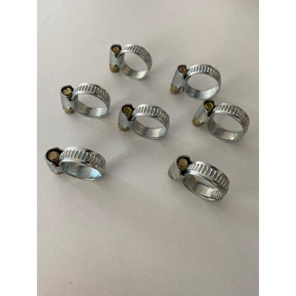 Forsage Vidalı Metal Hortum Kelepçe 16-27MM  ( 100 Adet) - 2