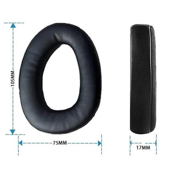 Sennheiser GSP300,GSP301,GSP302,GSP303,GSP305,GSP350,GSP370 Uyumlu Yedek Kulaklık Pedi - 5