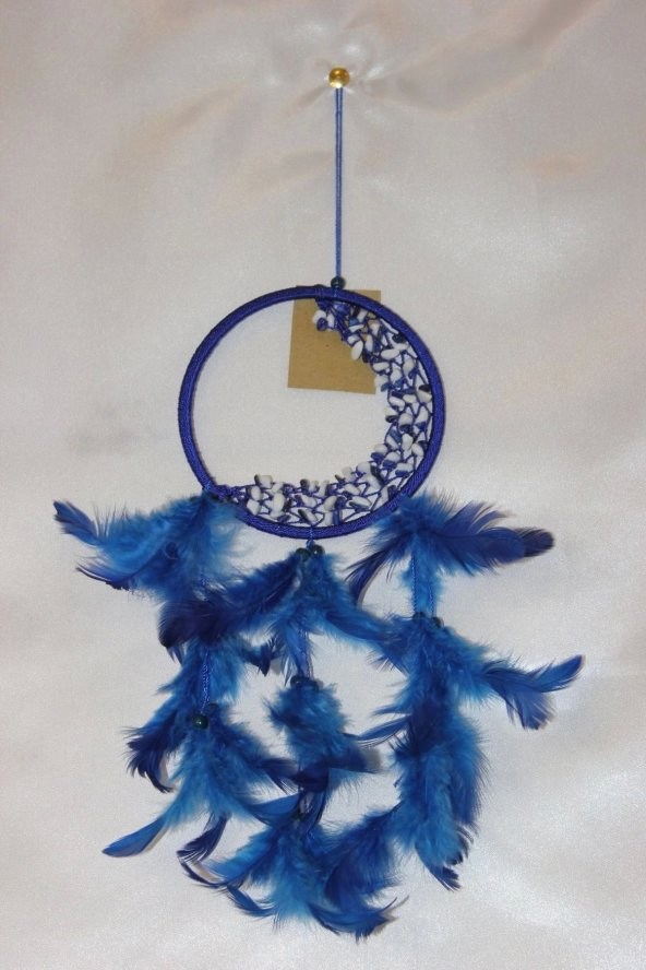 Dream Catcher Düş Kapanı El İşi Rüya Kapanı Hand Made Doğal Taşlı - Resim 2