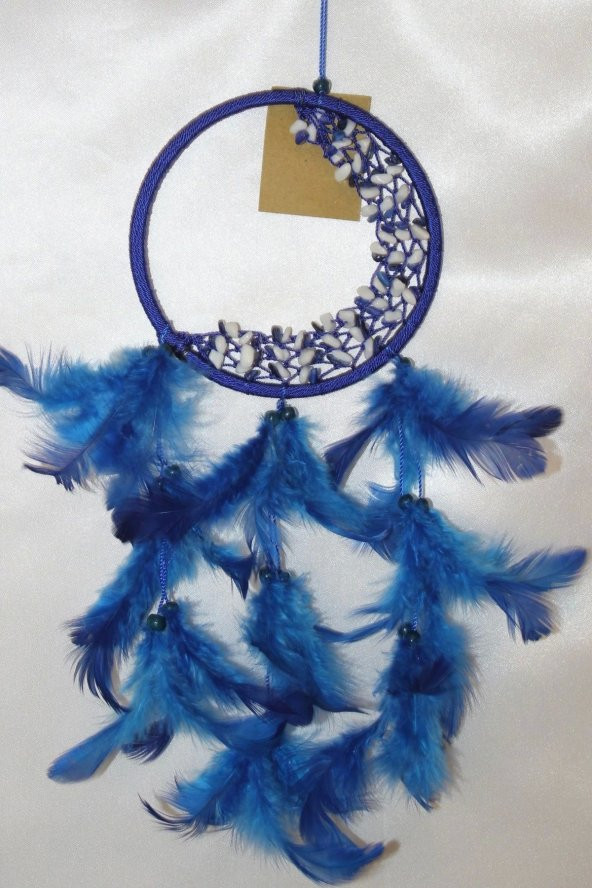 Dream Catcher Düş Kapanı El İşi Rüya Kapanı Hand Made Doğal Taşlı - Resim 5