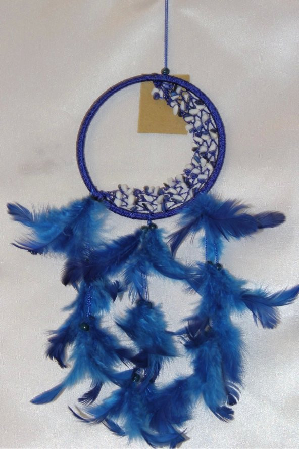 Dream Catcher Düş Kapanı El İşi Rüya Kapanı Hand Made Doğal Taşlı - Resim 6