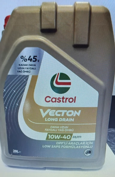 CASTROL VECTON E8 - E11 10W-40 20 LT 7.AY 2025 üretim ürün görseli