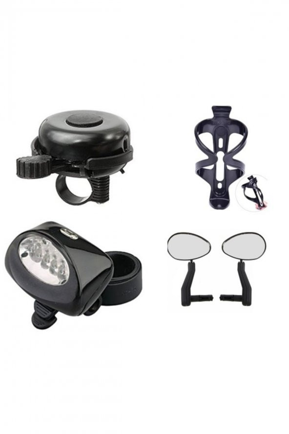 Bisiklet Zil Ve Akseuar Seti (4 Lü Kombin)