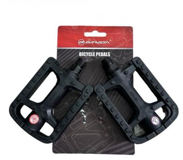 BRIVIGA PEDAL HF-826 MTBTREKKING TEK PARÇA PLASTİK SİYAH 112x78mm 324gpr
