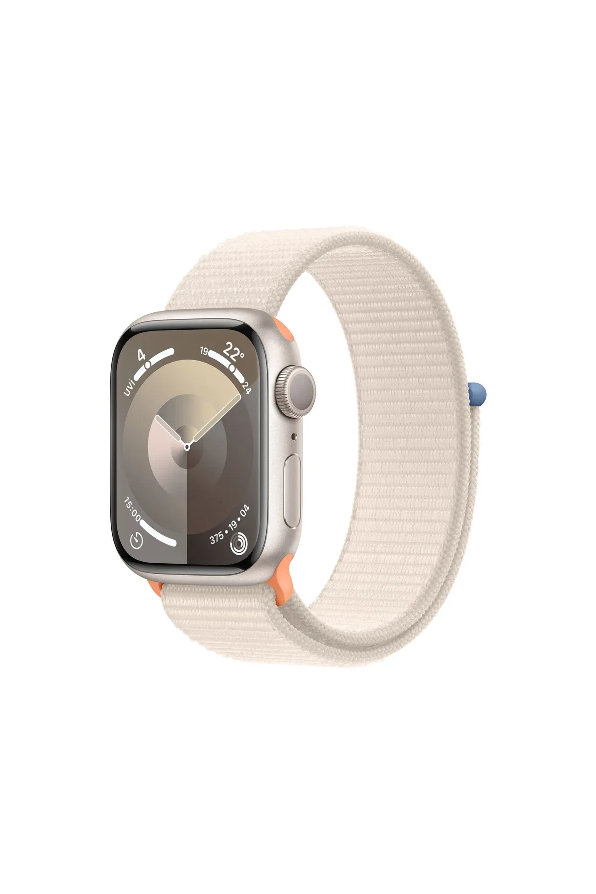 Apple Watch Series 9 GPS 41mm Yıldız Işığı Alüminyum Kasa ve Yıldız Işığı Spor Loop MR8V3TU/A