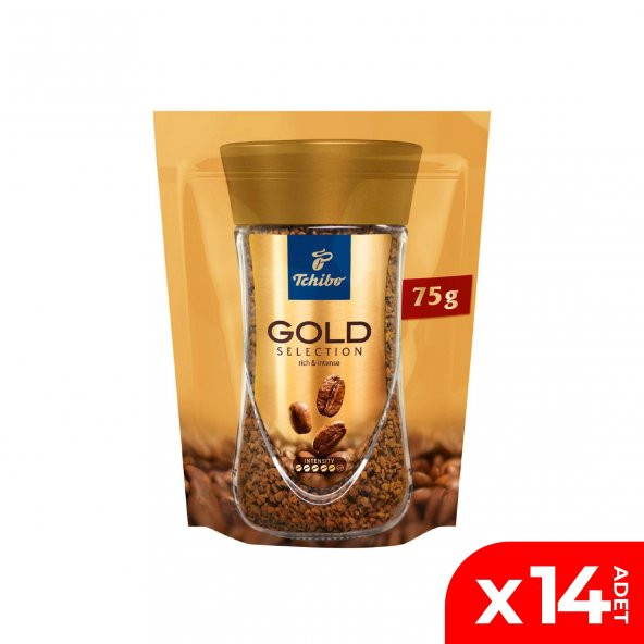 Tchibo Gold Selection Çözünebilir Kahve Ekonomik Paket 75 Gr. 14'lü Paket